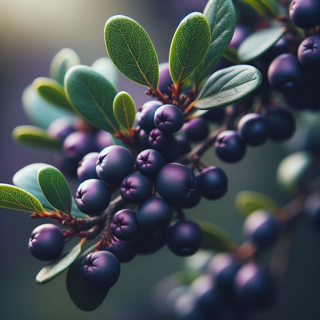 Maqui Berries on the tree